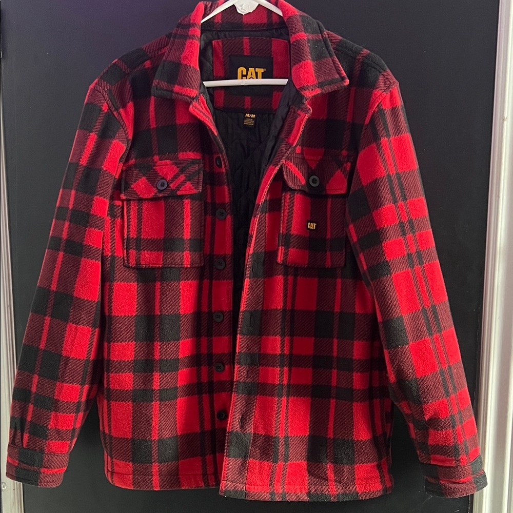 CAT Red and Black Checkered Shirt Jacket